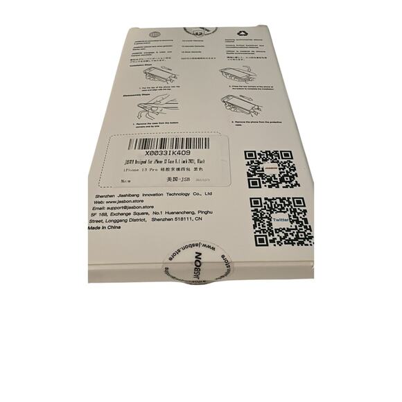 Jasbon Silicone Case for iPhone 13 Black - Picture 3 of 3